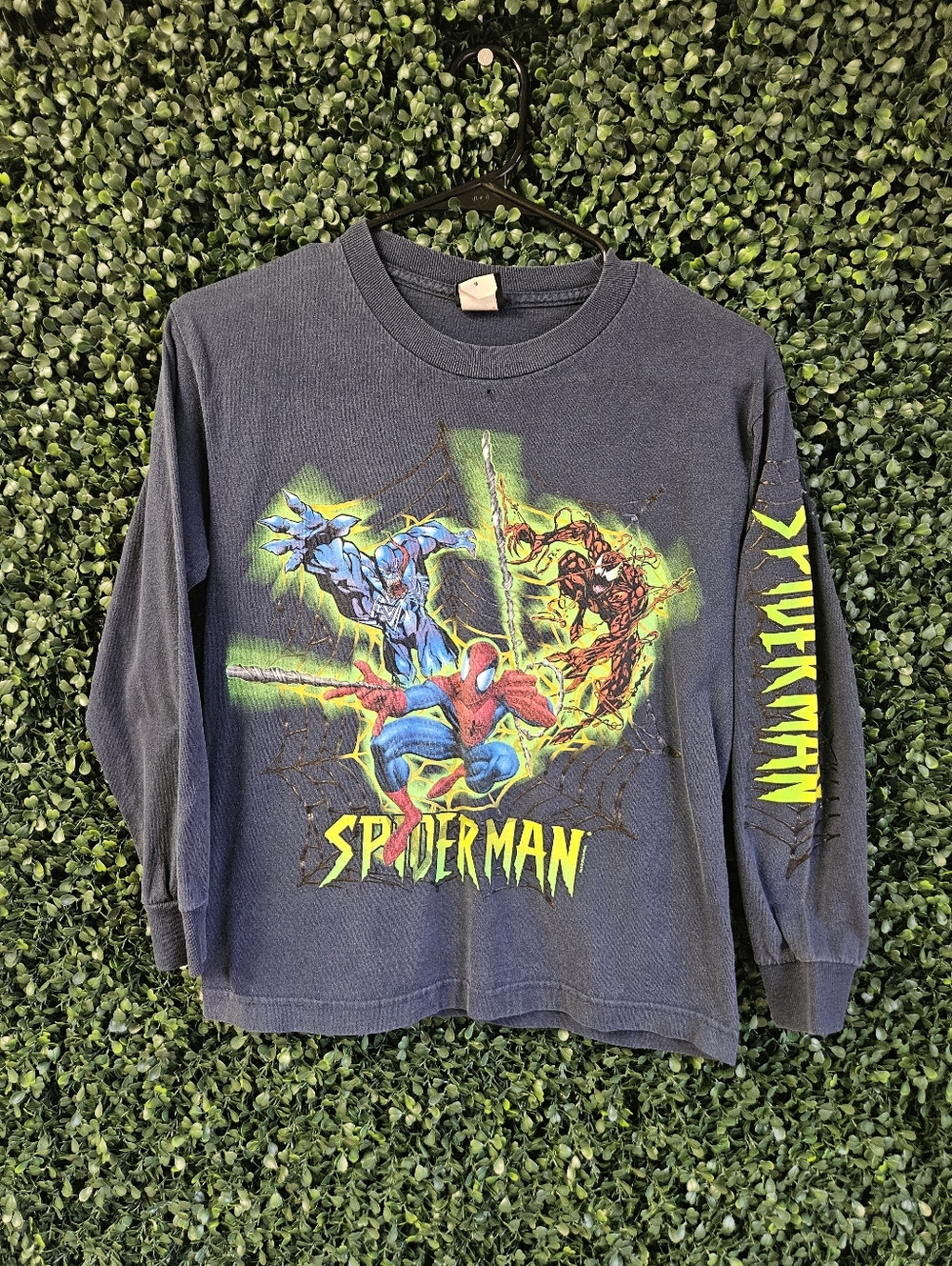 Youth Medium Spiderman Mad Engine Marvel Long Sleeve Shirt